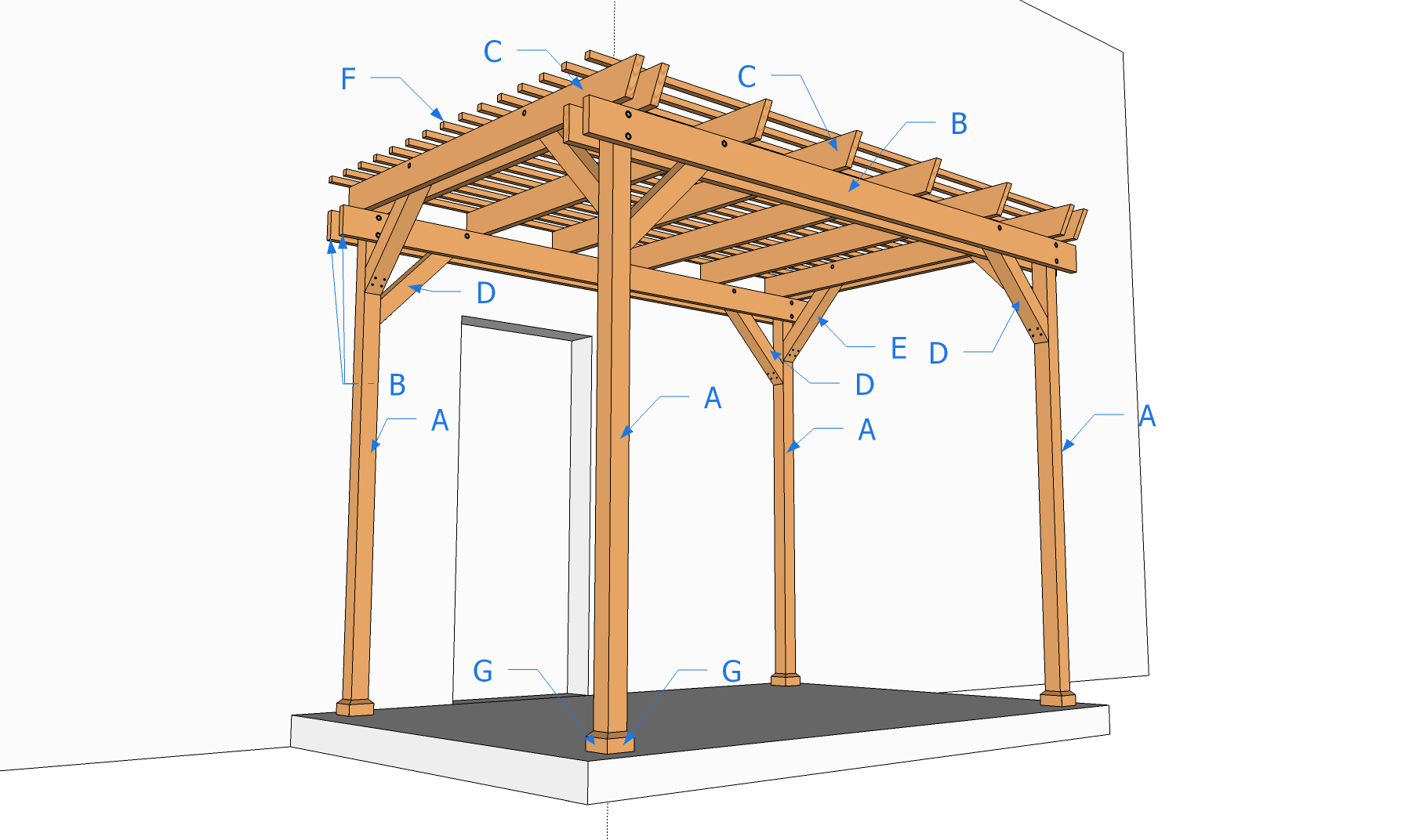 vintage craftsman bungalow identify plans vintage craftsman bungalow carport lrg f Wood Carport Plan