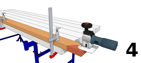 Découper le chevron