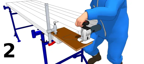 Découper le gabarit