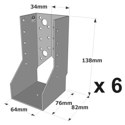 Sabots à ailes intérieures, gamme SAI CLASSIQUE (épaisseur 2mm) - Réf. SAI340/64/2_6