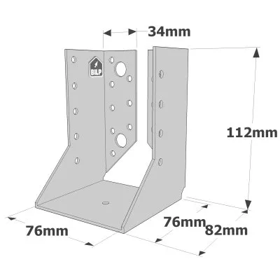 Sabots à ailes intérieures, gamme SAI CLASSIQUE (épaisseur 2mm) - Réf. SAI300/76/2