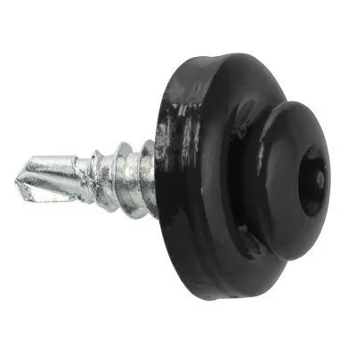 Fixation des lames ALUMINIUM - avec joint EPDM - tête colorée - Réf. WSBP-T-48019-9005_10