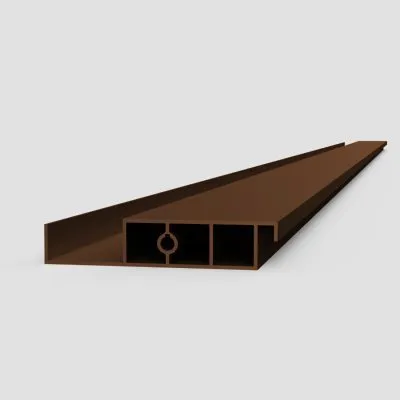 Lame XL aluminium 29mm, longueur 2m, RAL8011 structuré OXYDE DE MARS