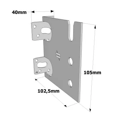 Étrier à âme intérieure - Inox A4 - Réf. CBH105/2.5S