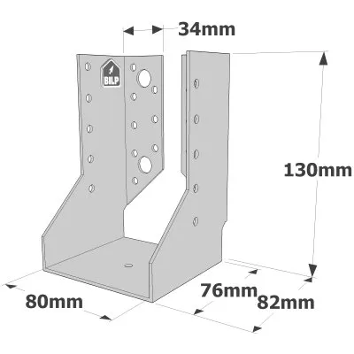 Sabots à ailes intérieures, gamme SAI CLASSIQUE (épaisseur 2mm) - Réf. SAI340/80/2