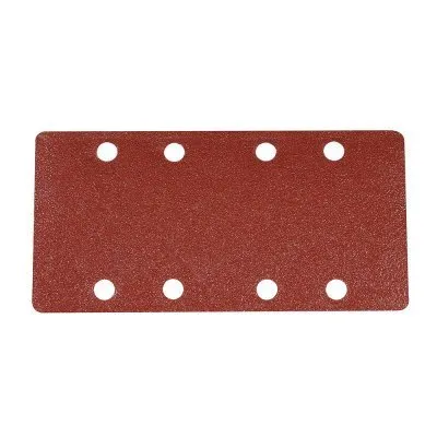 Lot de 10 feuilles abrasives 1/3 auto-agrippantes perforées - Grain 80mm - Réf. 675218