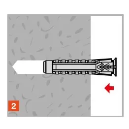 Insérez la cheville