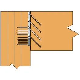 Fixation sur poteau (montage invisible avec lamage)