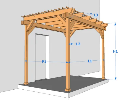 Une pergola en bois simple et pas chère (mais de qualité !)