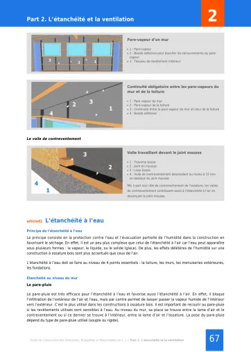 Extrait de la rubrique étanchéité