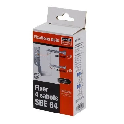 Kit de fixations pour sabots SBE - Réf. FIX SBE