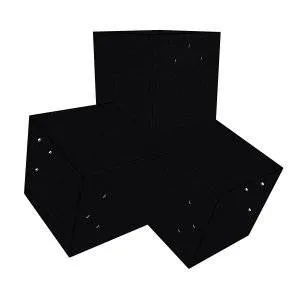 Connecteur SUNDIY pente 20° Noir mat RAL 9005 - 120mm à 3 directions - Forme L4