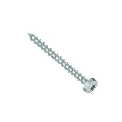HECO-TOPIX-plus, tête ronde, T-Drive, filet total variable, zingué blanc, A3K, Dim. 4.0x25mm - Réf. 60419