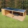 Poolhouse équipé de mécanismes SUNDIY 20 mm et lames en aluminium coloris RAL 7016