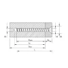 Vis HECO MULTI-MONTI-plus F - Tête fraisée D10 x L80 - Réf. 48529